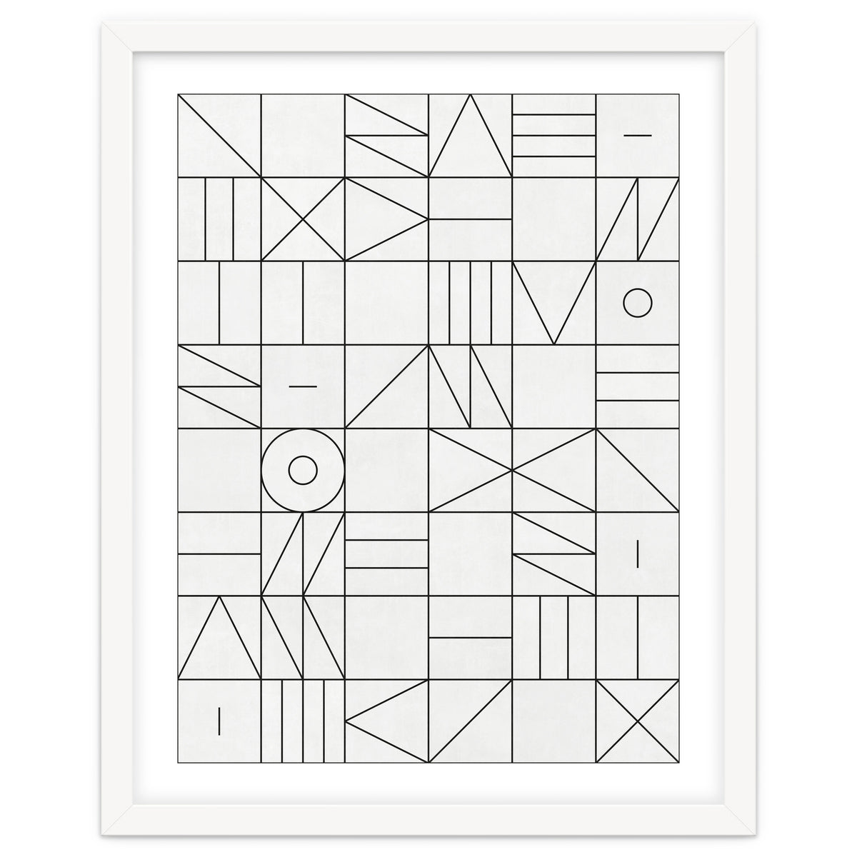 My Favorite Geometric Patterns No.1 - White