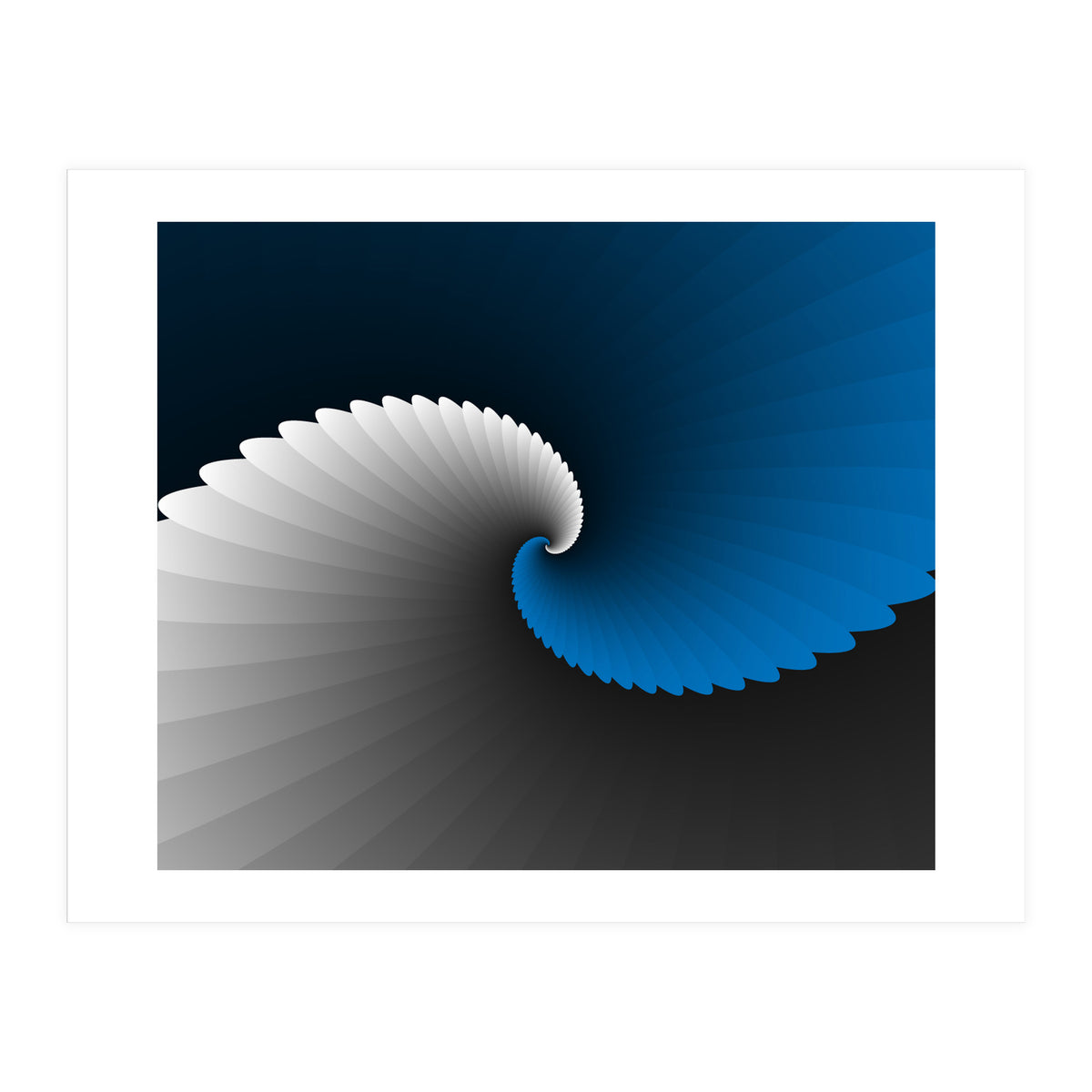 Blue Spiral Wings (Print Only)