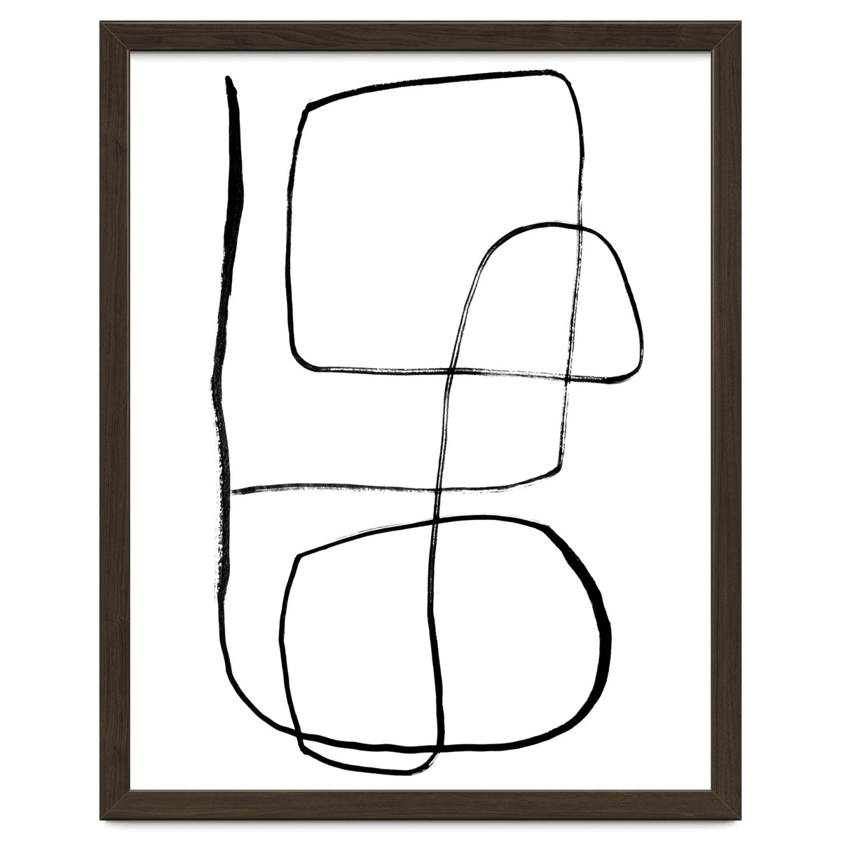 Mid-Century Line Art Print #3