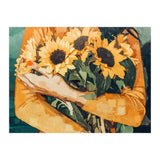 Holding Sunflowers (Print Only) thumbnail