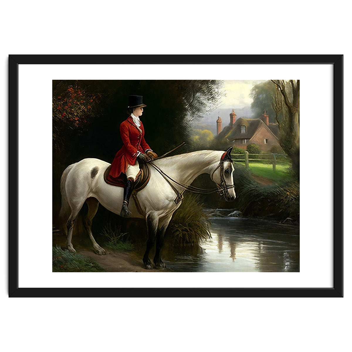 19th Century Countryside Oil Painting