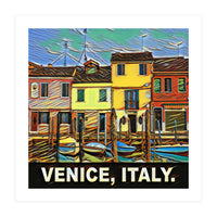 Colorful Venice Homes (Print Only)