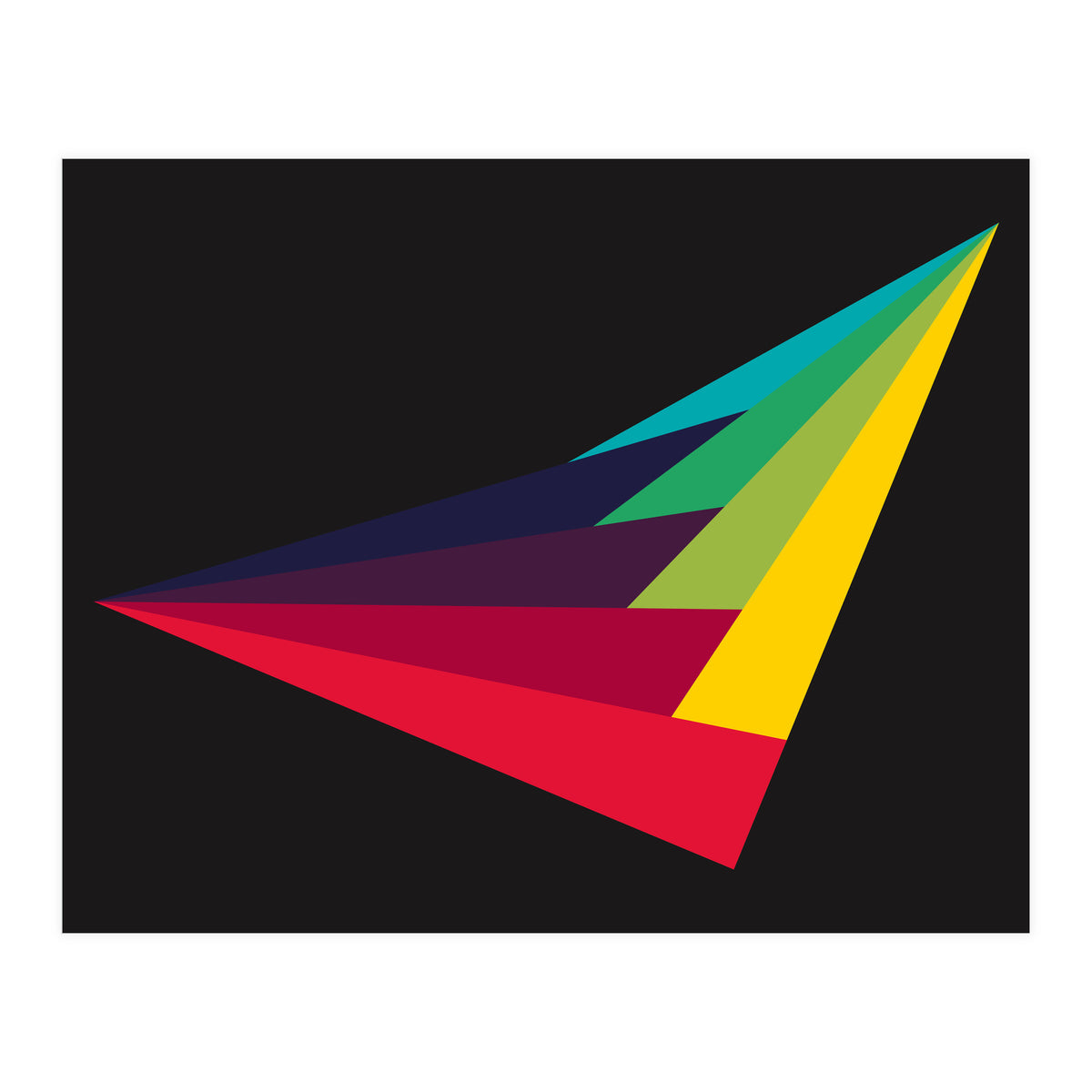 Geometric Shapes No. 40 - rainbow (Print Only)