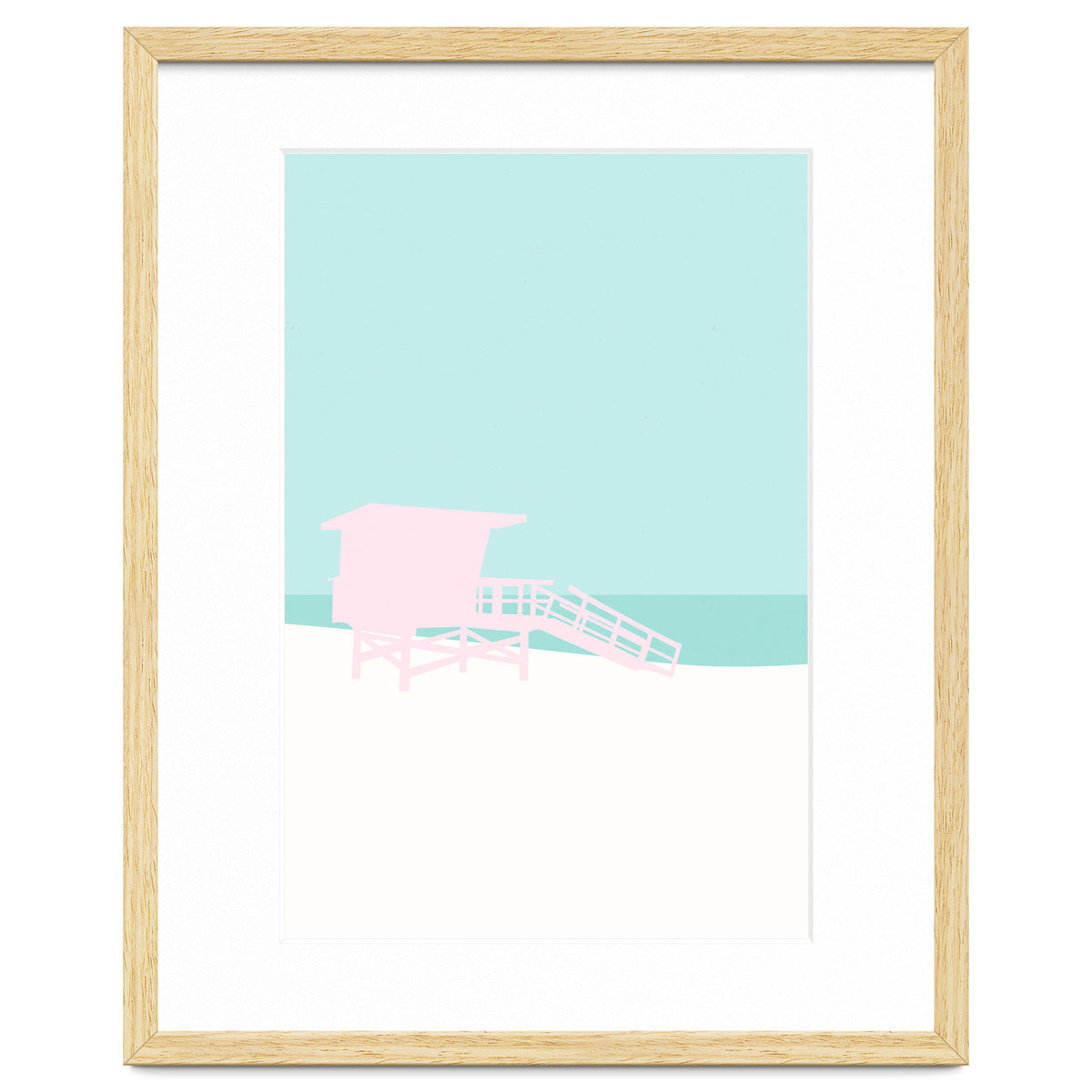 Minimal Lifeguard Tower - Turquoise Coast