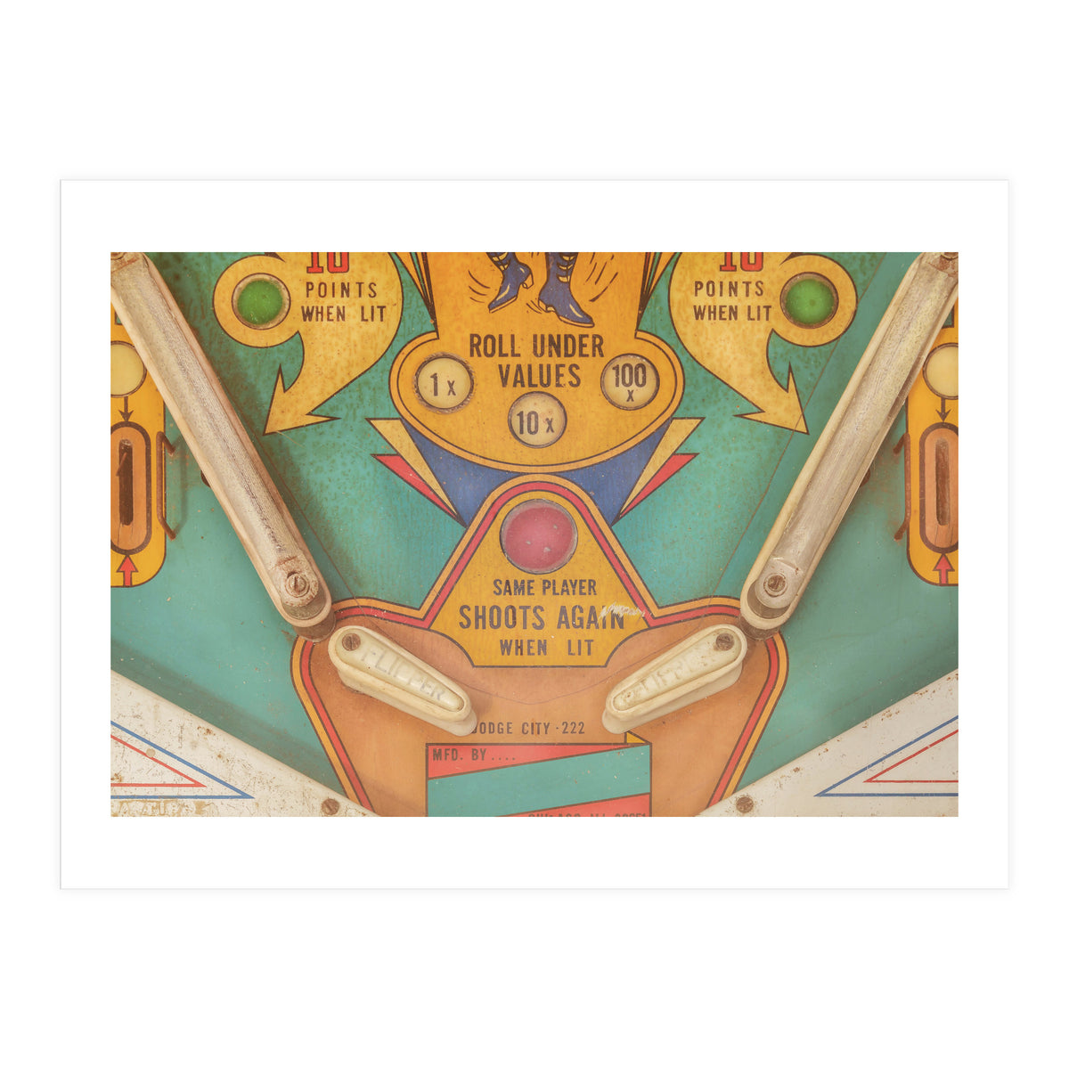 The vintage Pinball Machine (Print Only)