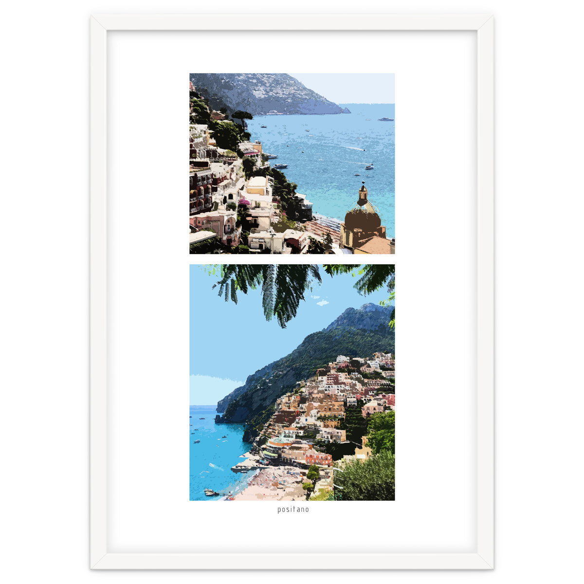 Positano in Paints