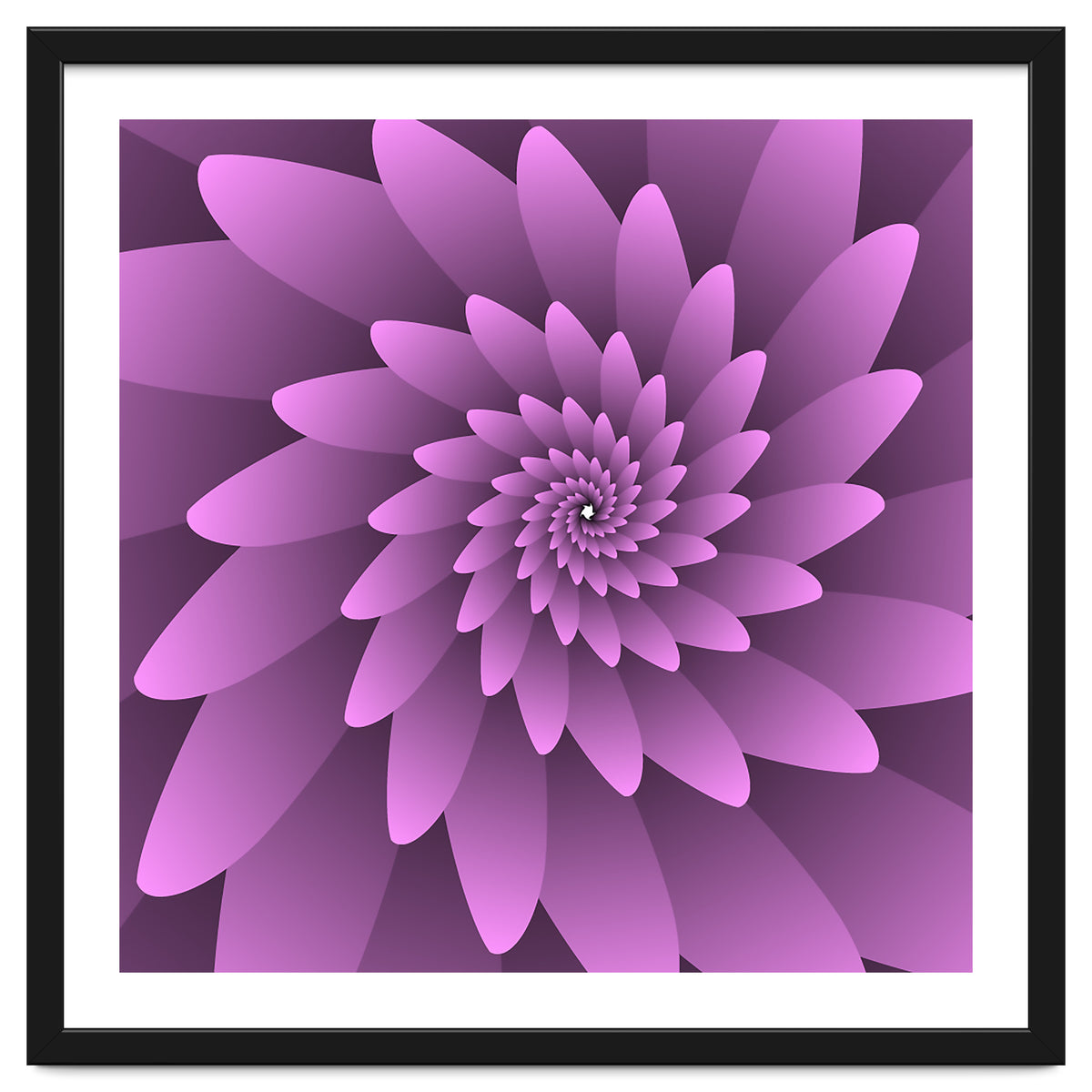 3 D Floral Modern Pink Art