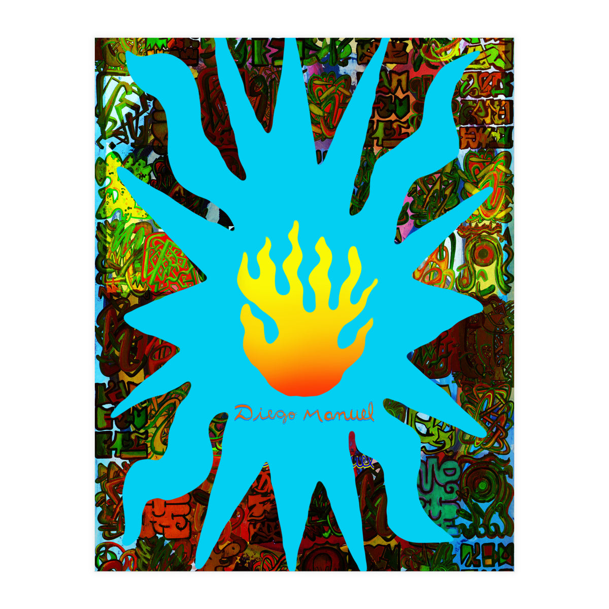 Fuego Y Graffiti 62 (Print Only)