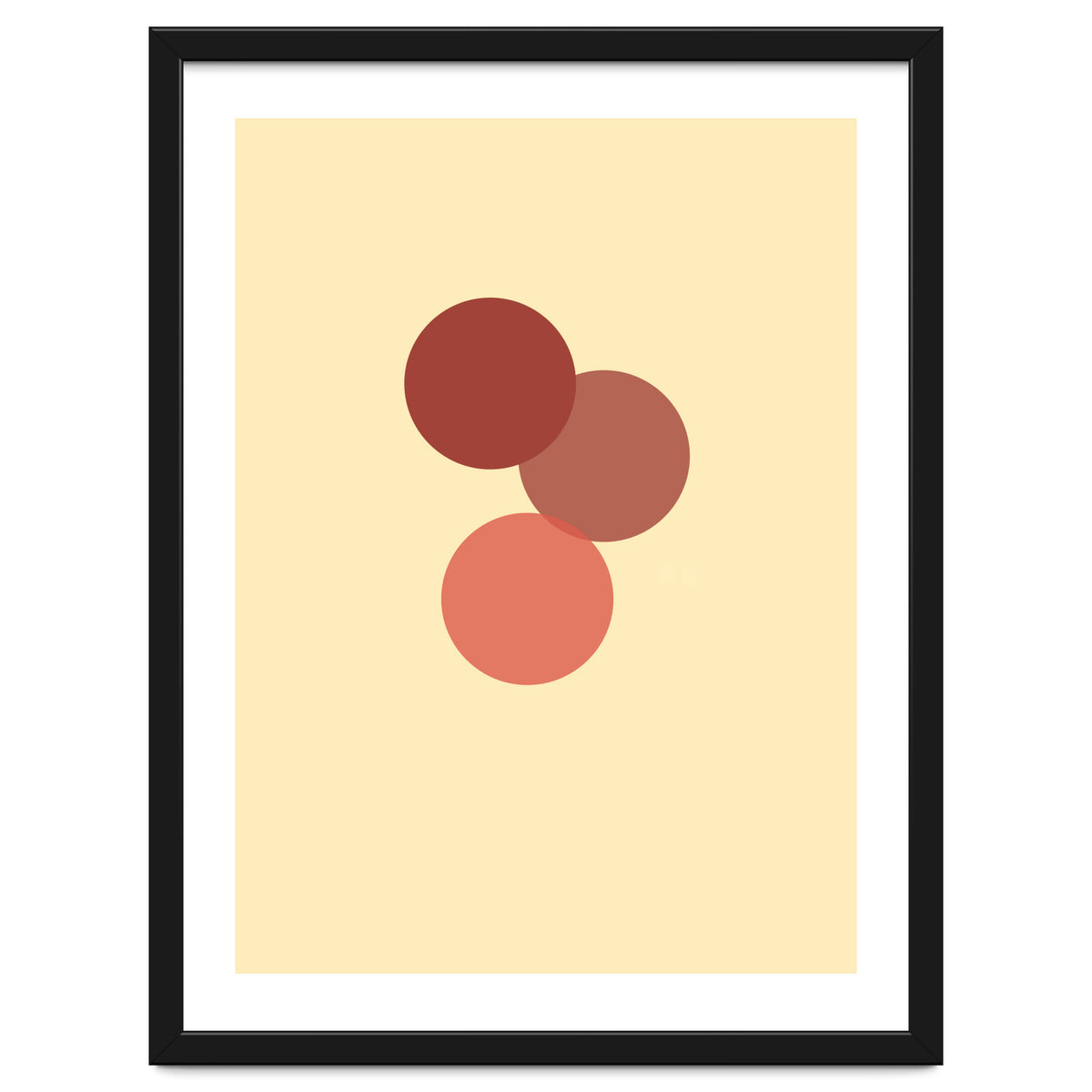 Red circles abstract