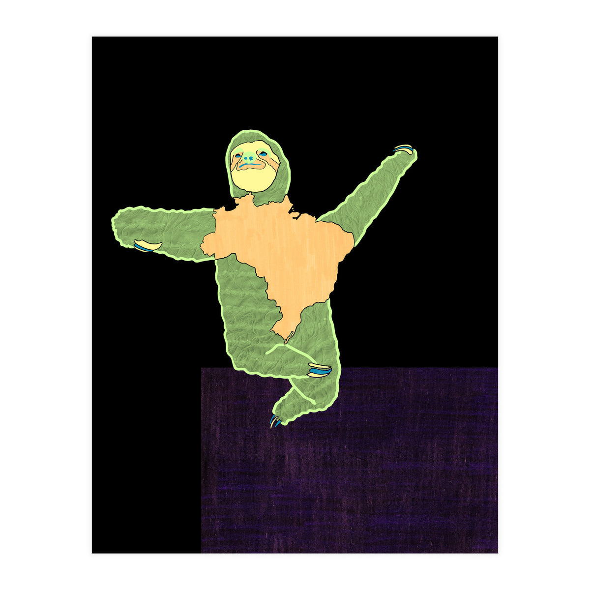 Brazilian Maned Sloth (Print Only)