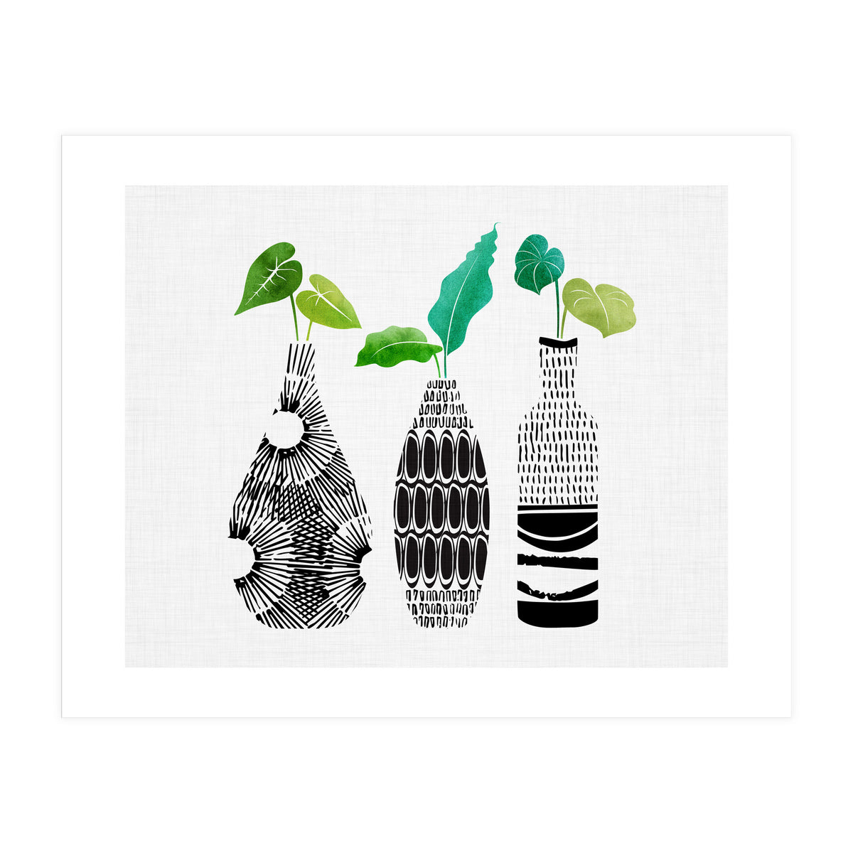 Tribal Vase Trio (Print Only)