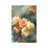 Abstract watercolor flowers (Print Only) thumbnail