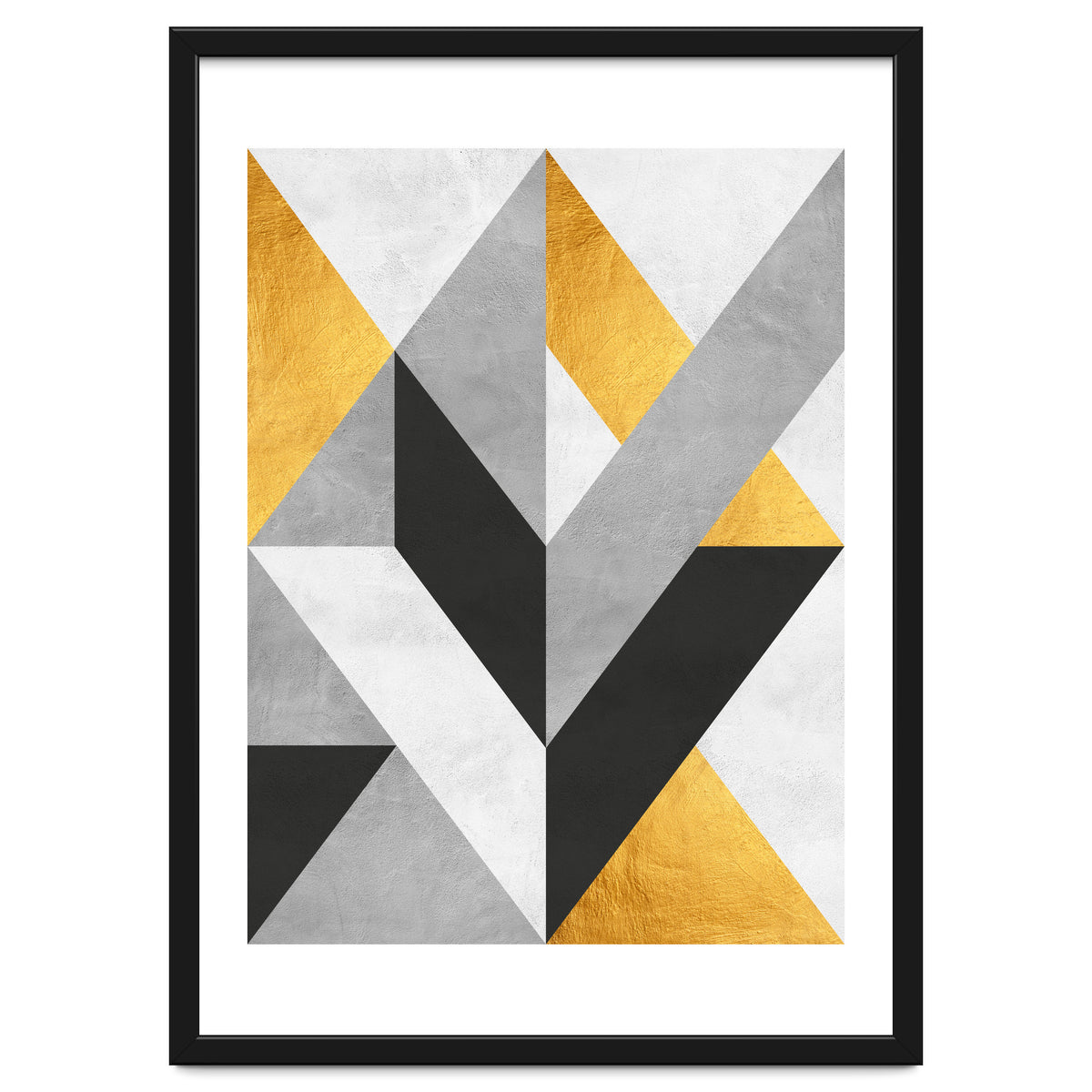 Gray and Gold Composition III