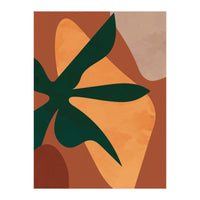 Abstract Bohemian Terracotta Plant (Print Only)