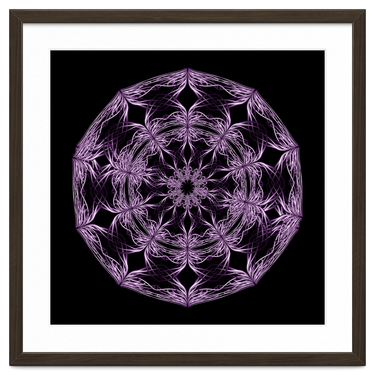 Mandala purple and black