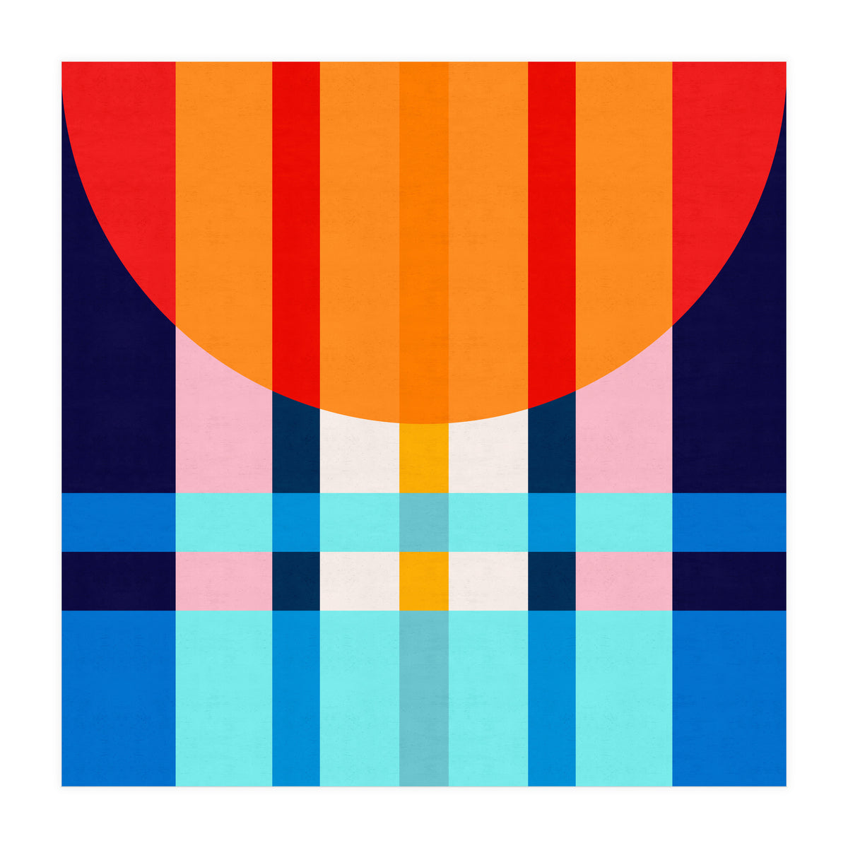 Colorful abstract V (Print Only)