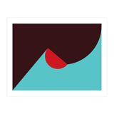 Geometric Shapes No. 8 - blue, purple & red (Print Only) thumbnail