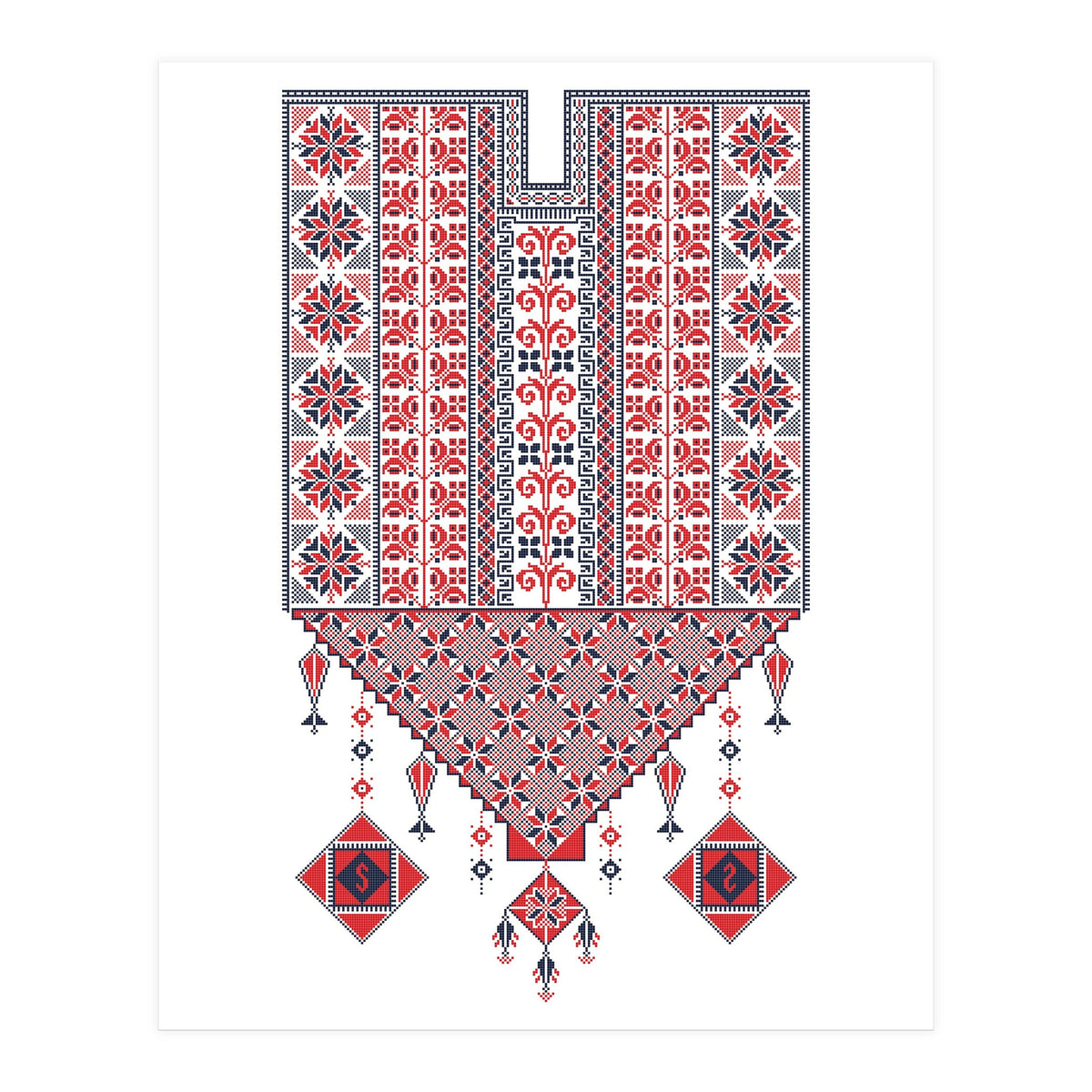 Tatreez Ornament 17 (Print Only)