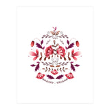 Scandinavian Folk Art Flowers (Print Only) thumbnail