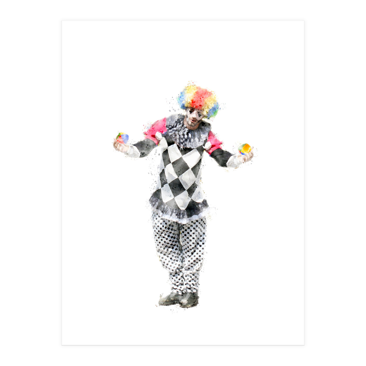 The Juggler Clown (Print Only)