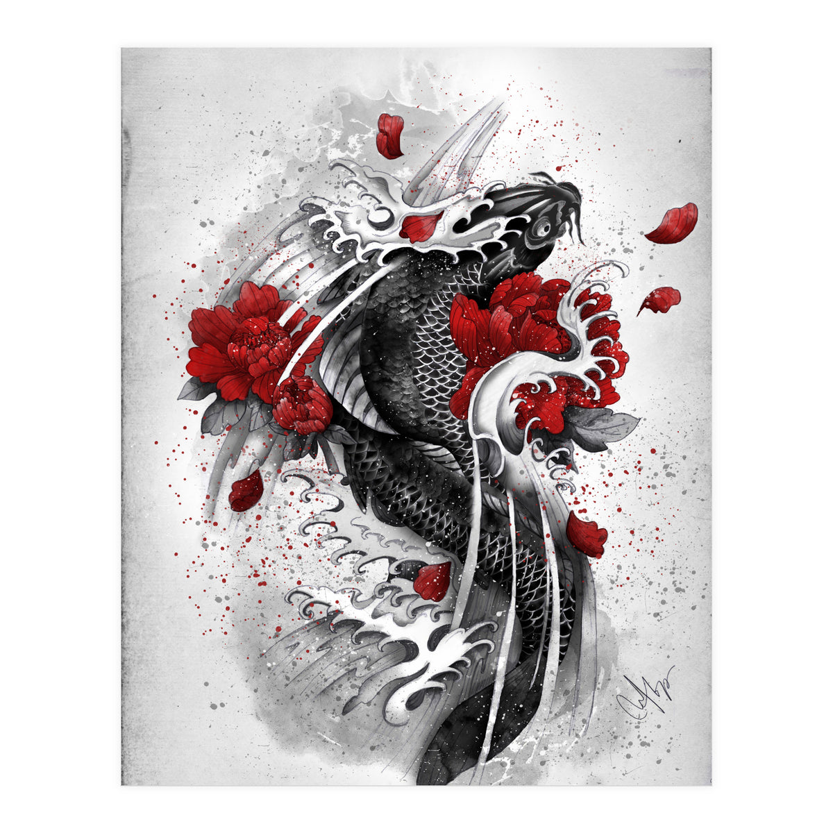 Black Koi (Print Only)