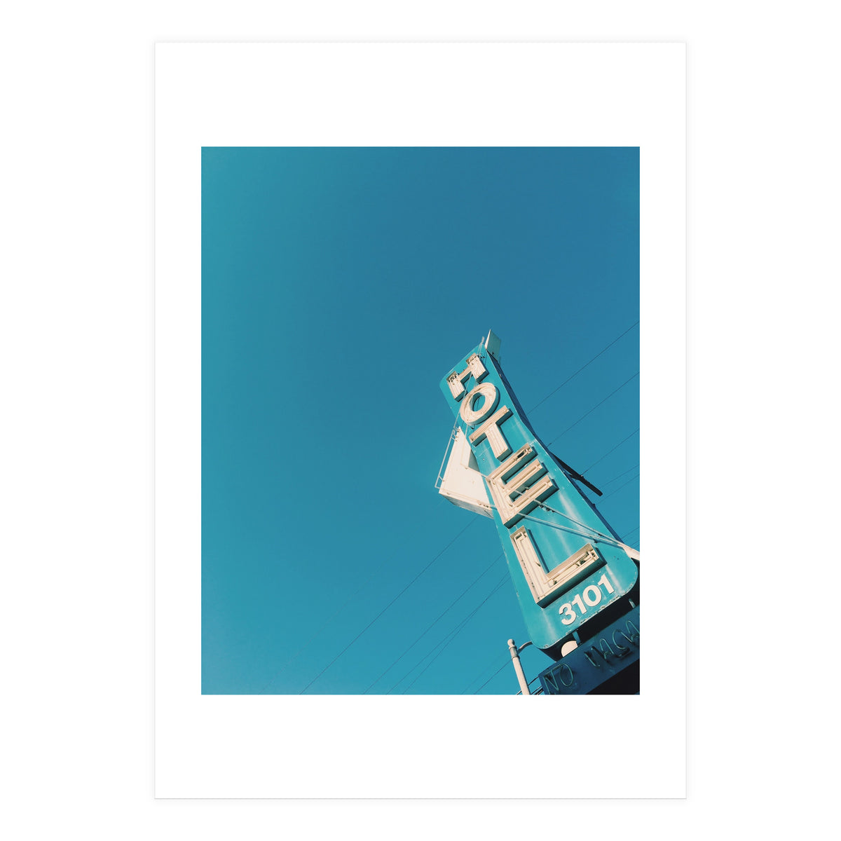 Hotel sign in California (Print Only)