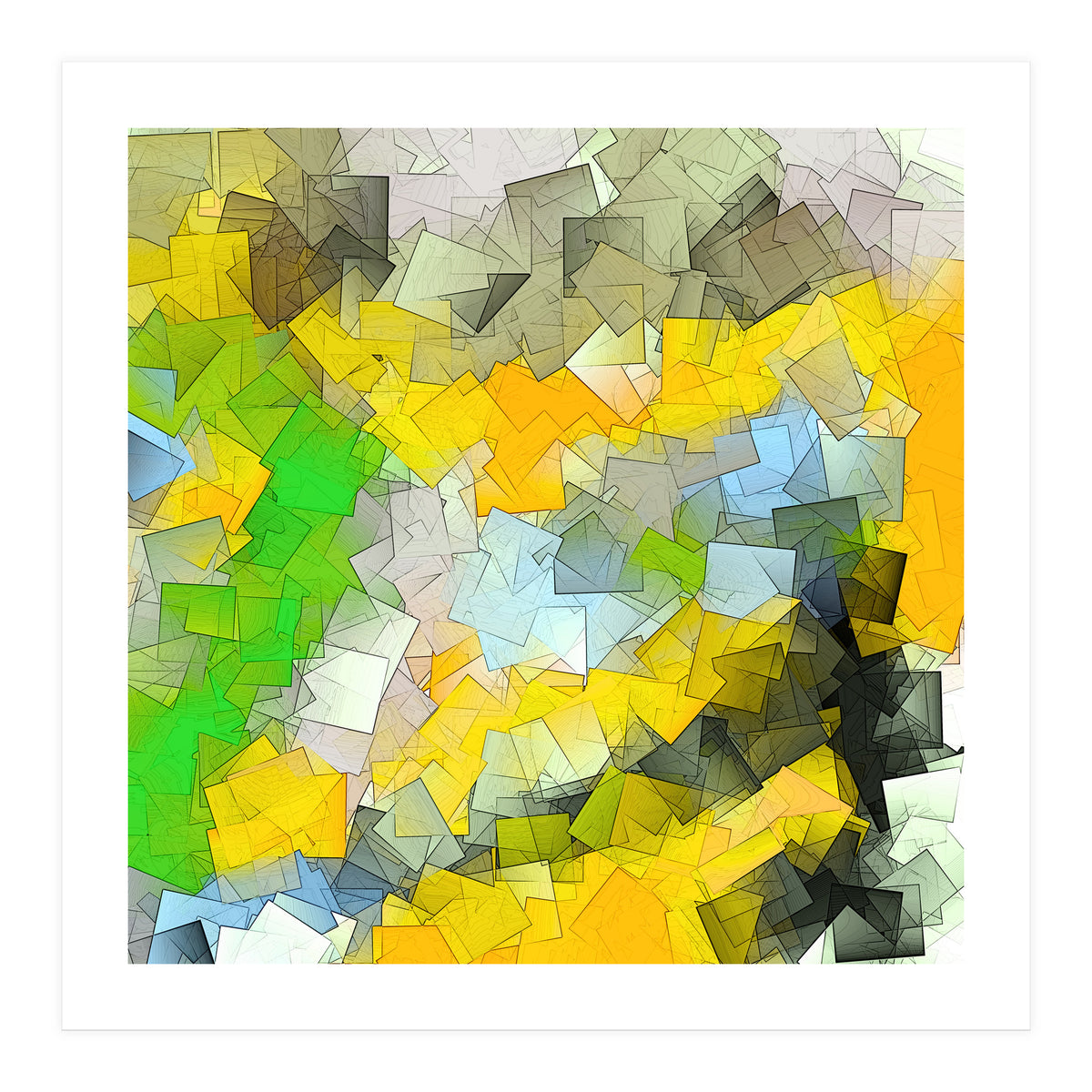 Squares And Squares (Print Only)