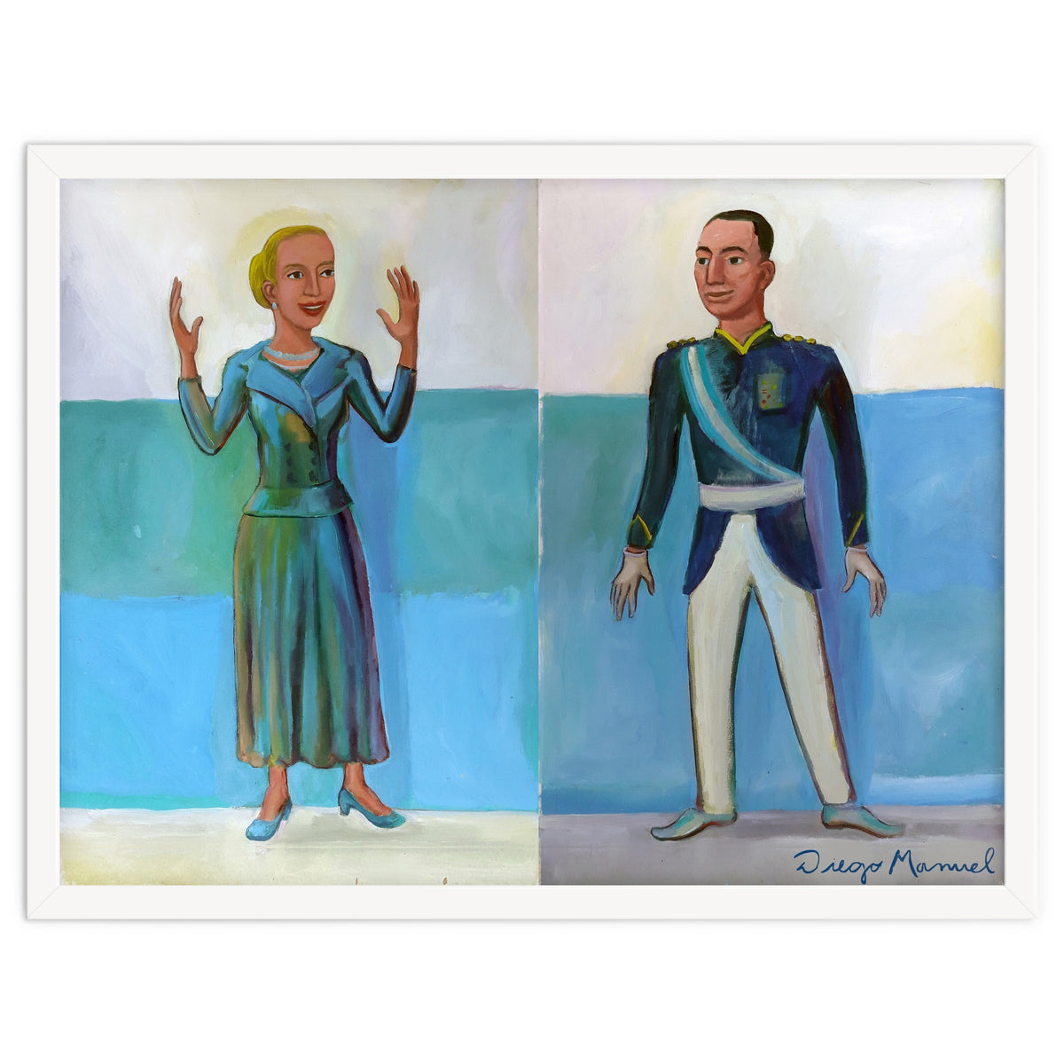 Diptico Evita Y Peron