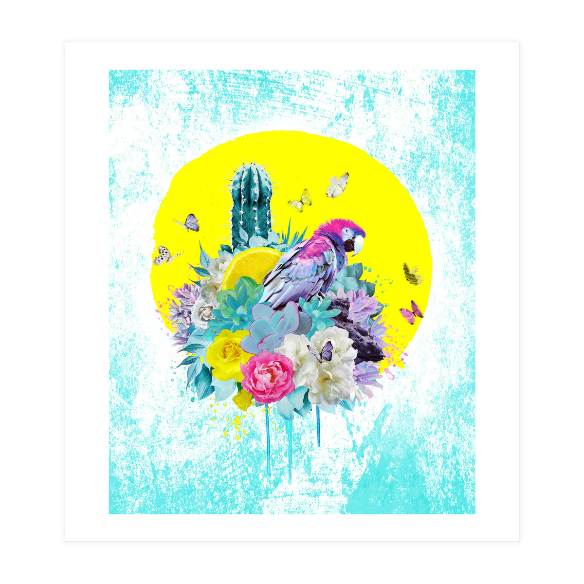 Floral Ara  (Print Only)