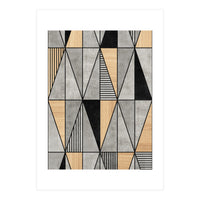Concrete and Wood Triangles (Print Only)