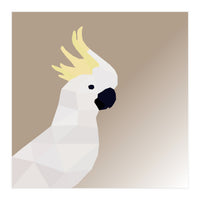 Cockatoo Bird Low Poly Art (Print Only)