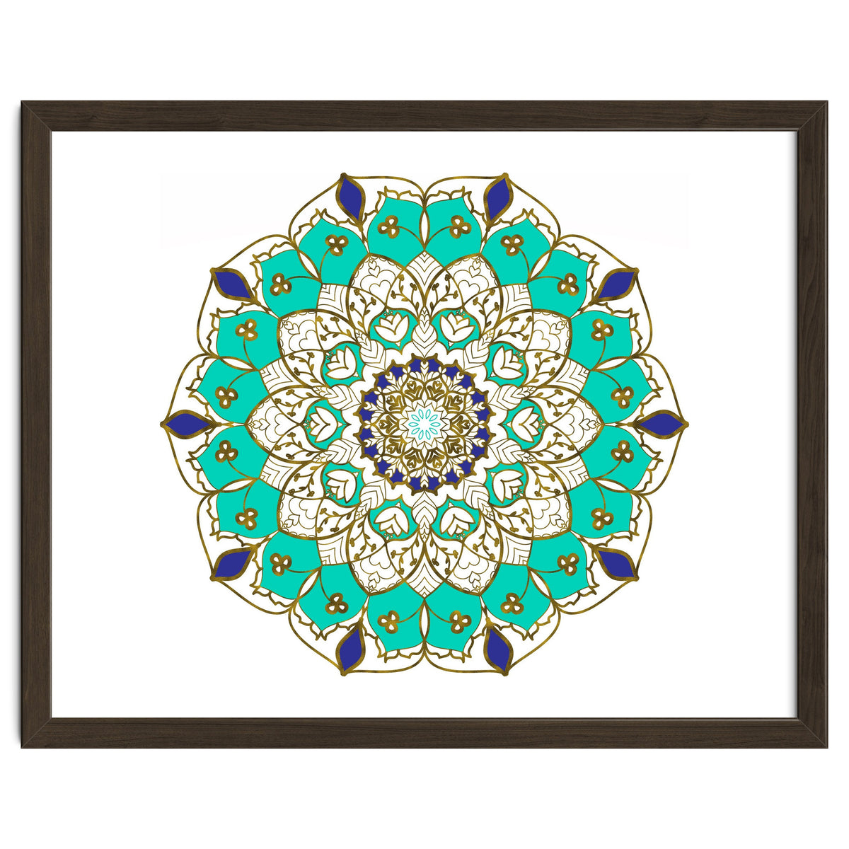 Blue and Gold Mandala