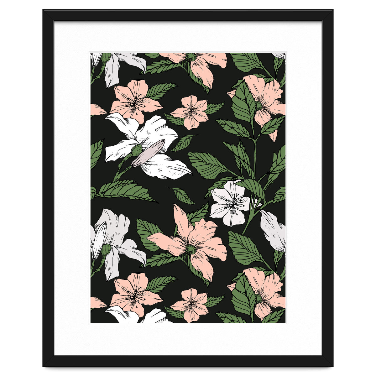 Flowers in the tropical night