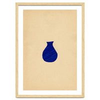 Ultramarine abstract vase