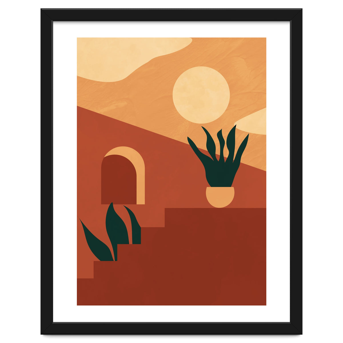 Boho  Desert Terracotta Print