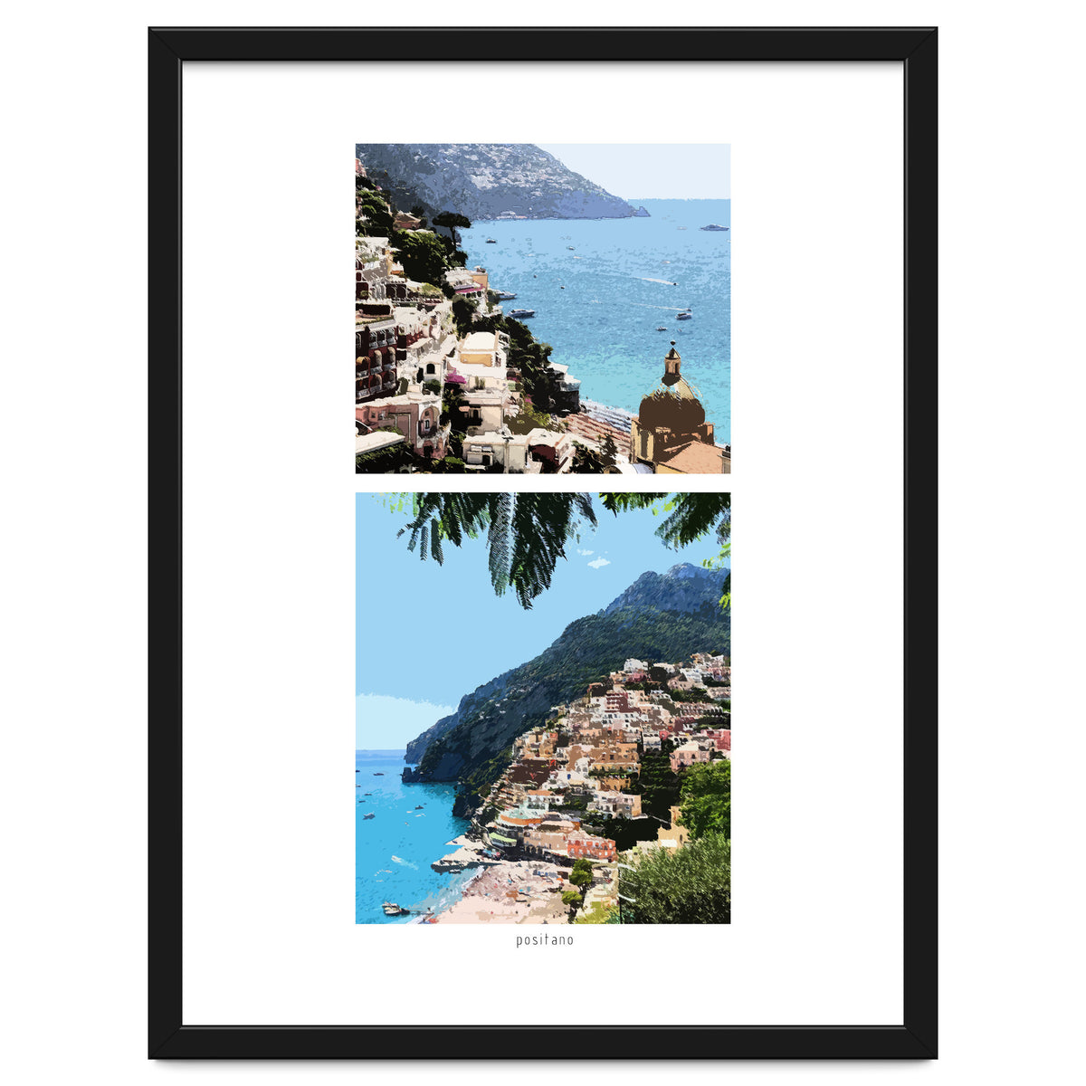 Positano in Paints