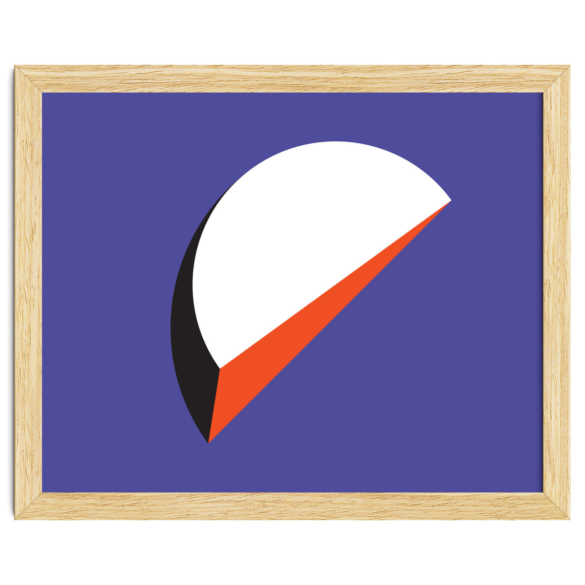 Geometric Shapes No. 37 - orange & purple