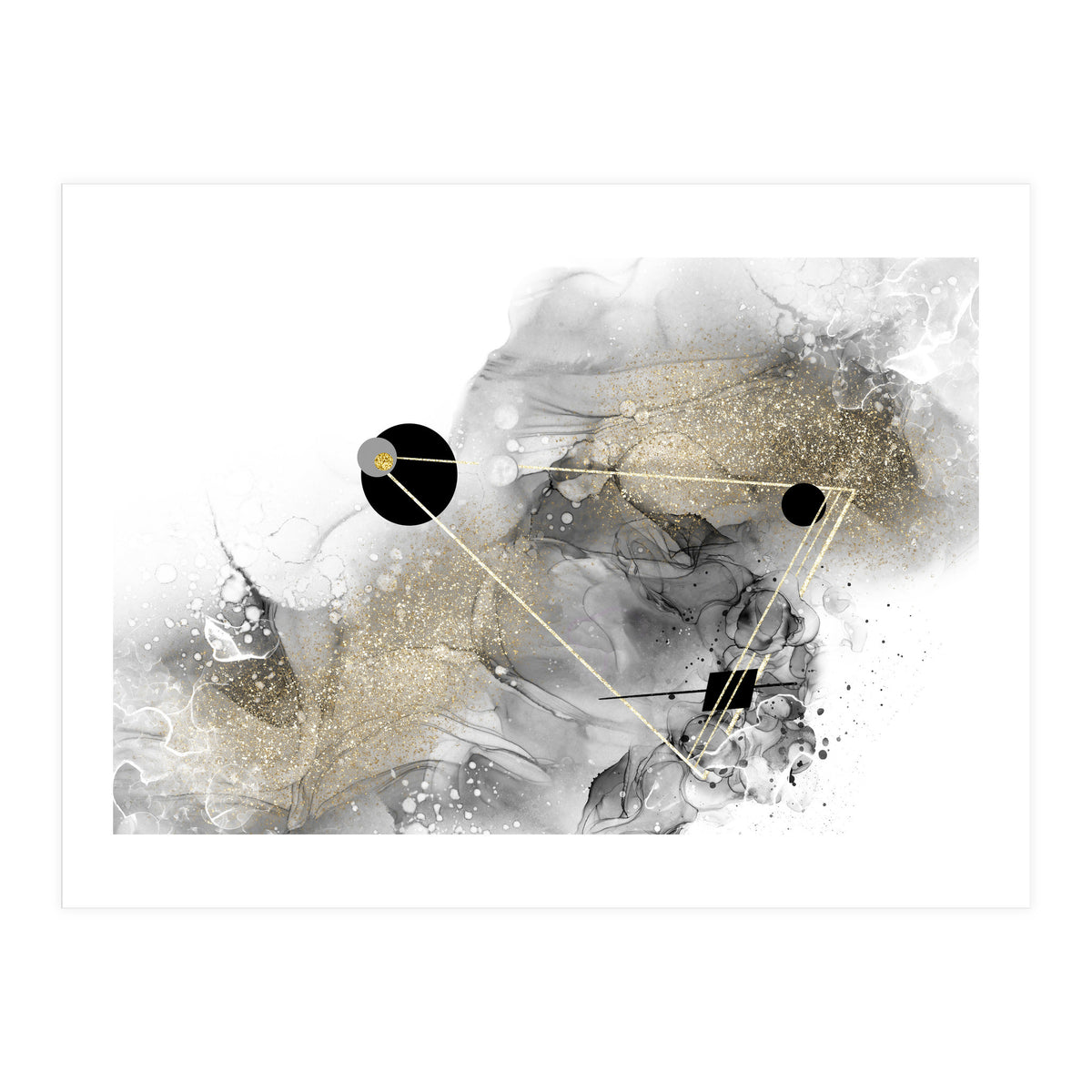 ALCOHOL INK Abstract galaxy (Print Only)