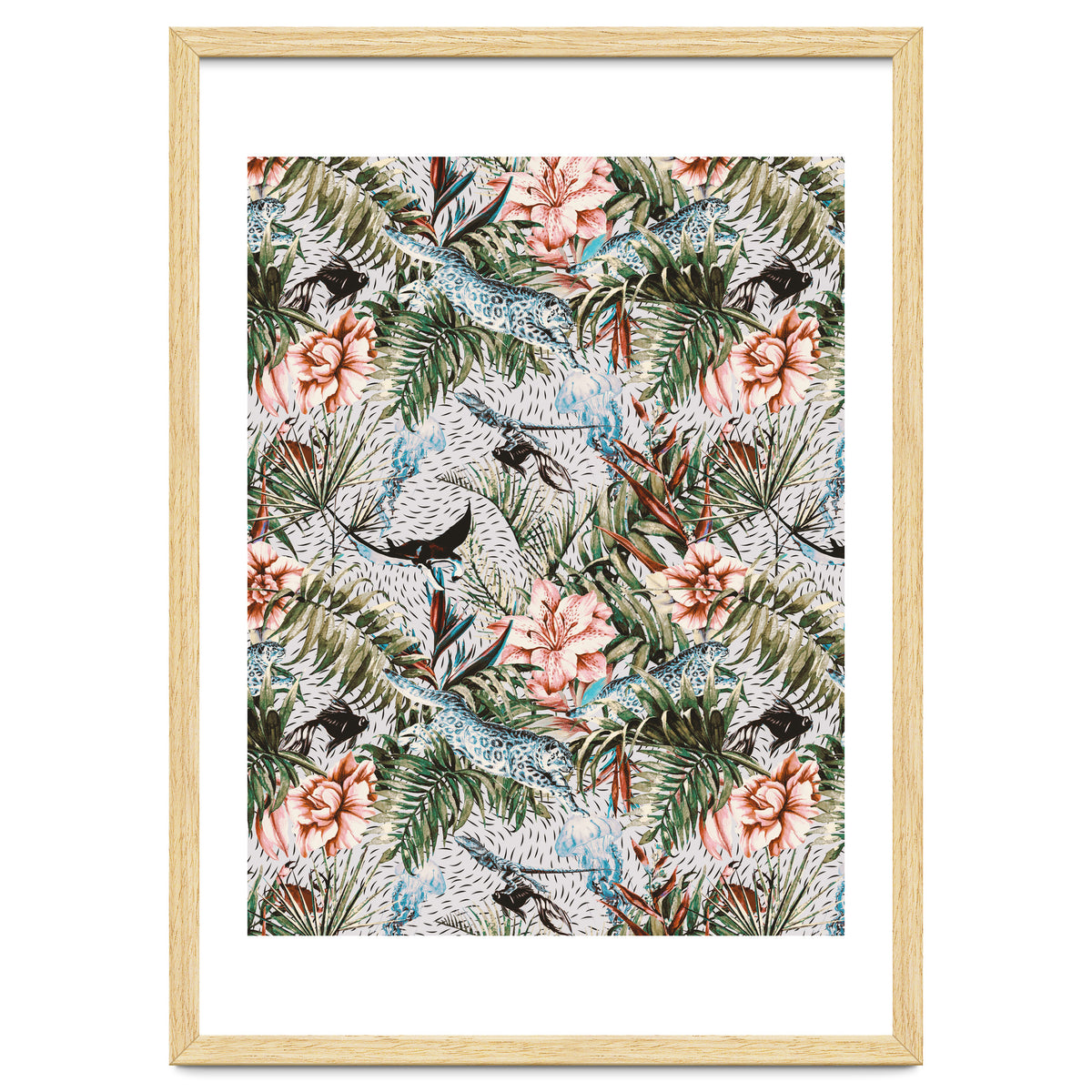 Paradisiacal flora and fauna