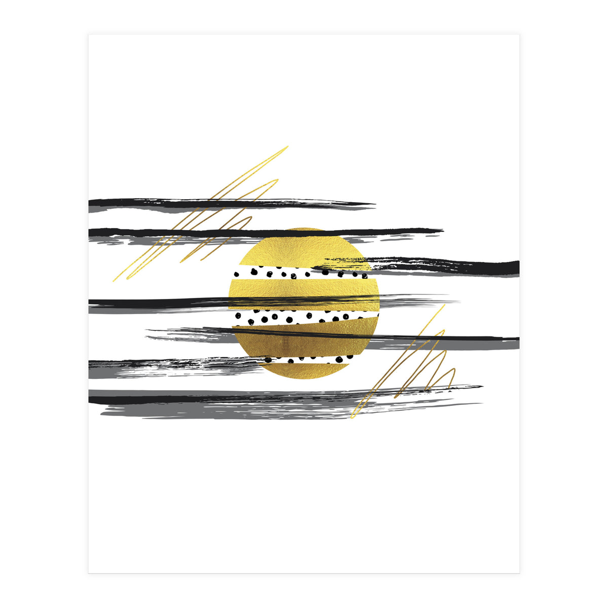 Deco Lines No. 3 – Full Moon (Print Only)