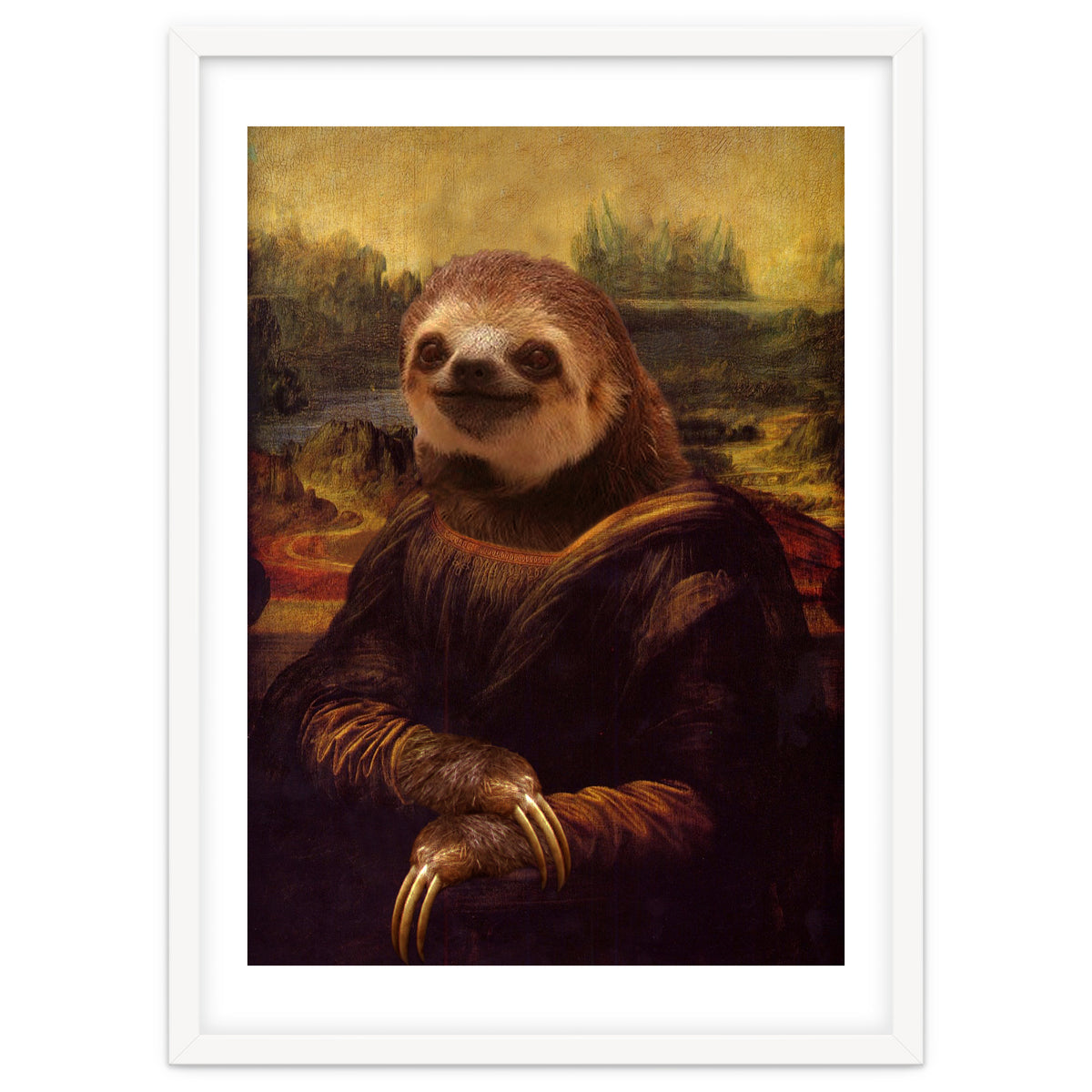 Sloth Mona Lisa