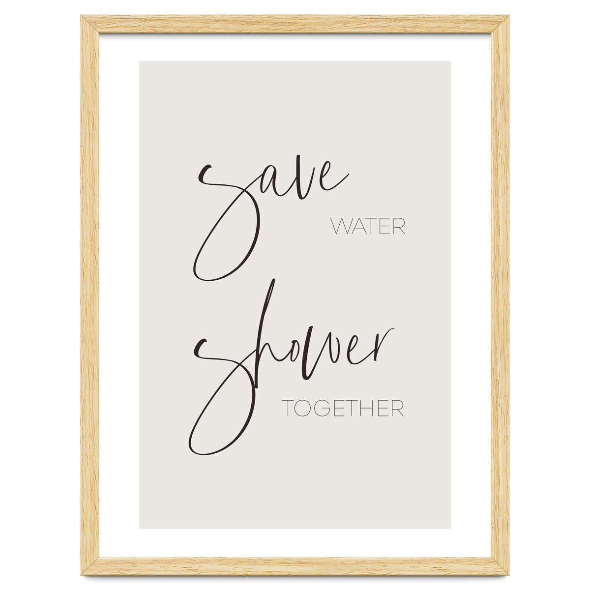 Save water - shower together