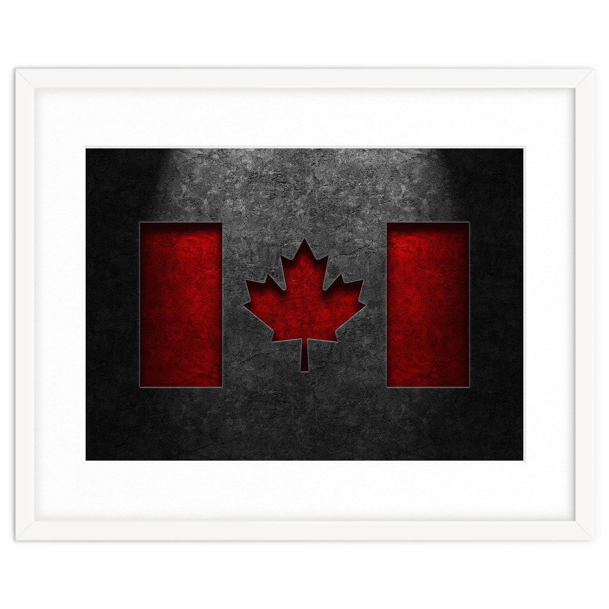 Canadian Flag Stone Texture