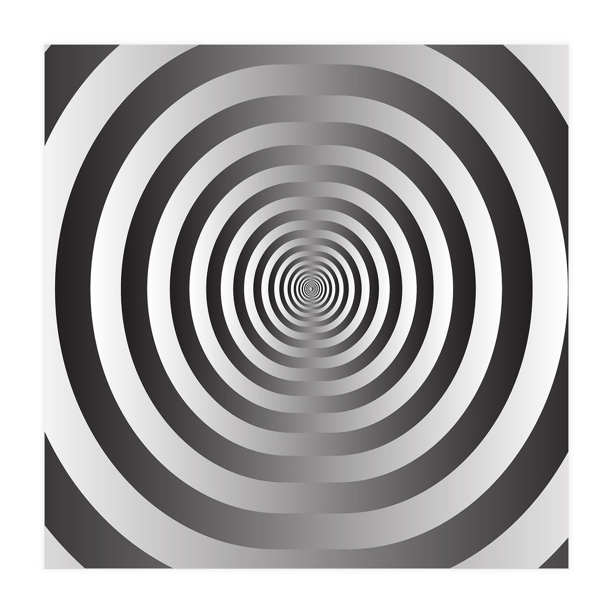 Black And White Spiral  (Print Only)