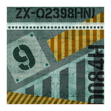 Abstract Industrial Slate And Stripes (Print Only) thumbnail