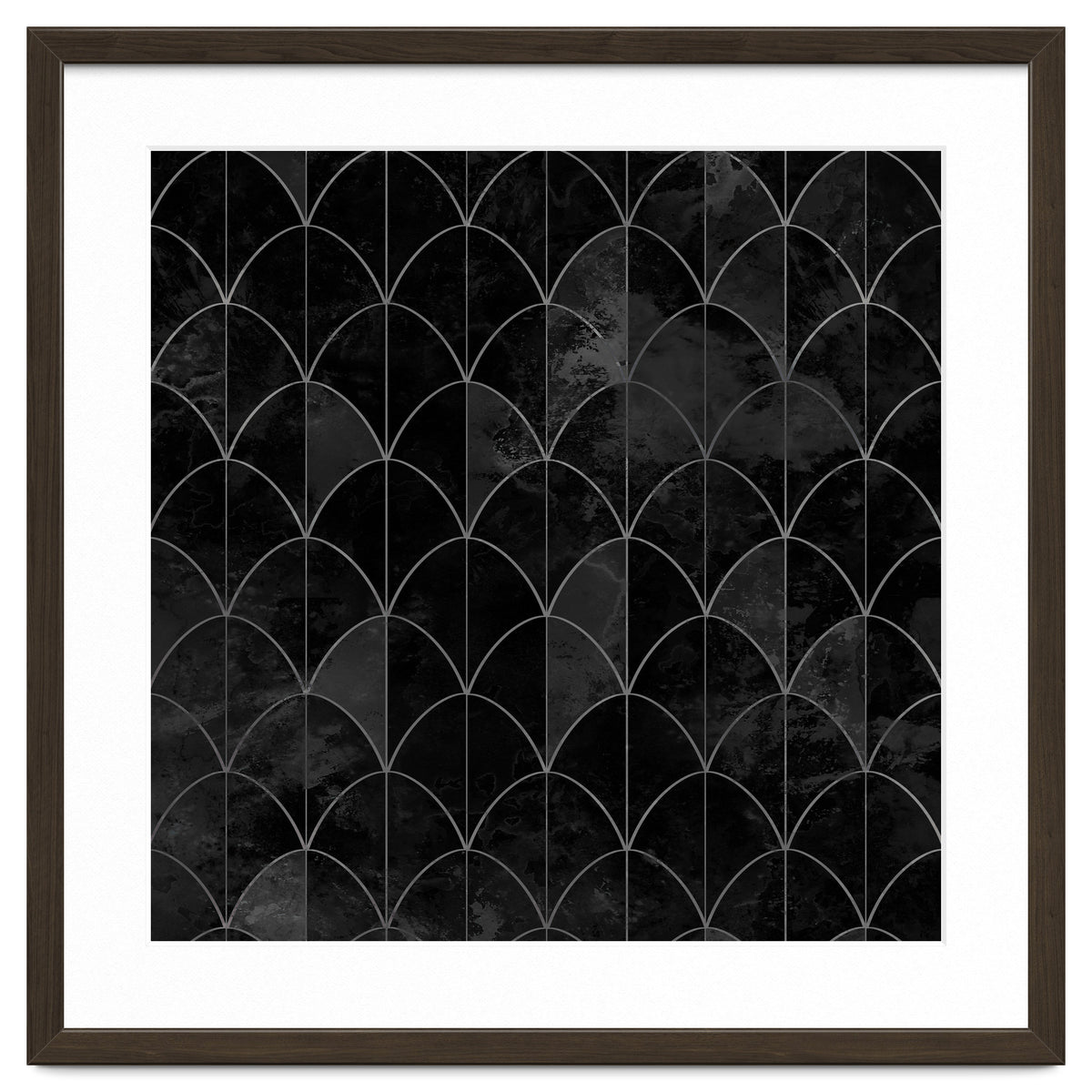 Mermaid scales. Black and white