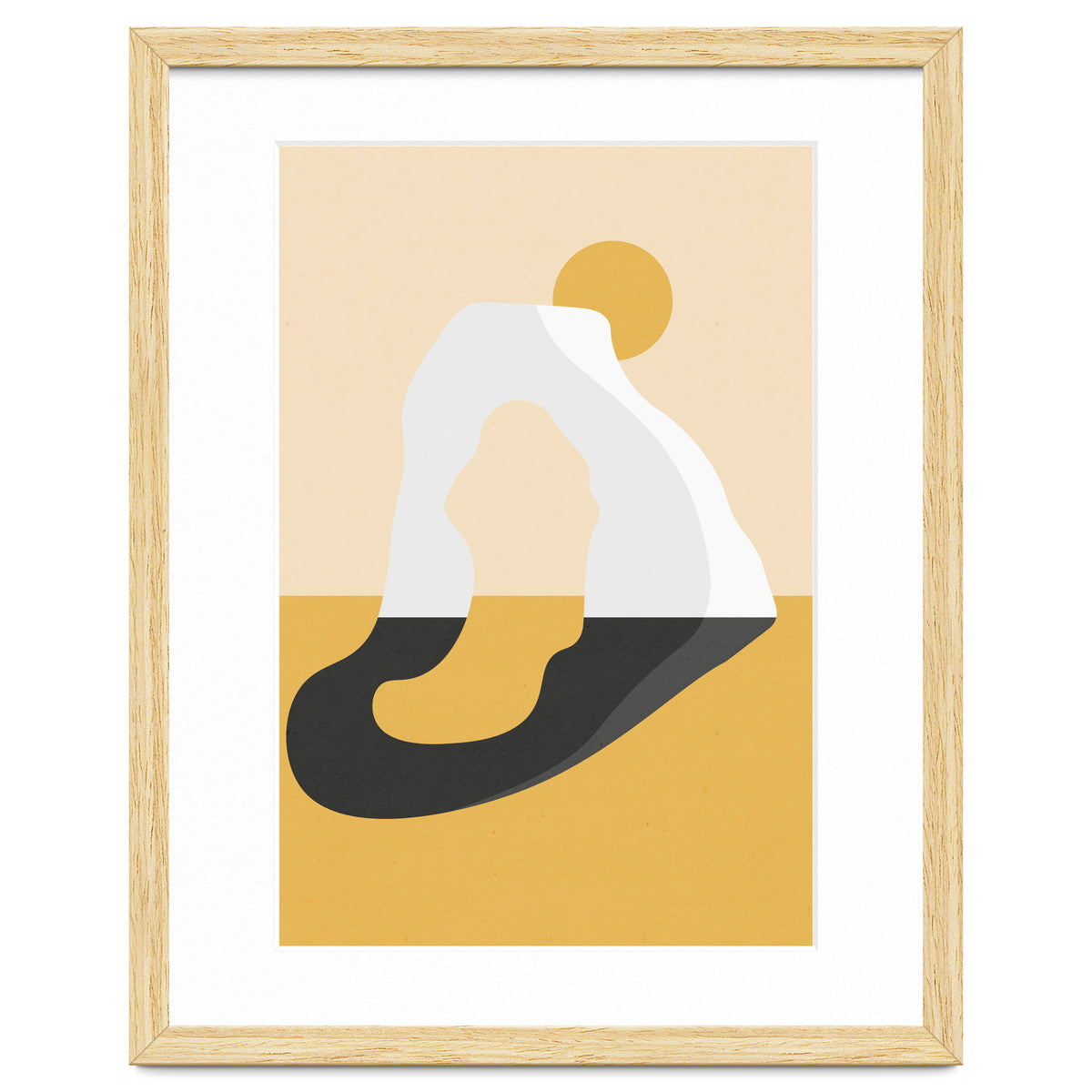 Abstract Arch - Golden Desert