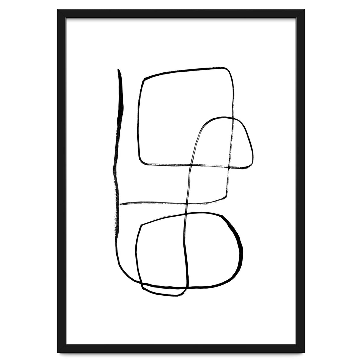 Mid-Century Line Art Print #3