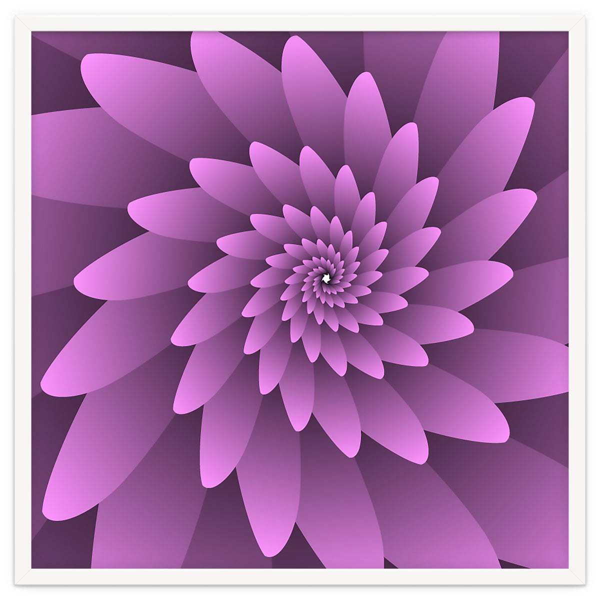 3 D Floral Modern Pink Art