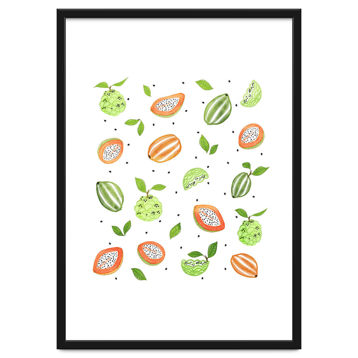 Papaya & Custard Apple